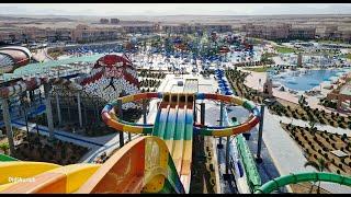 Riesige GIGANTISCHE Wasserrutschen, Jungle Aqua Park Resort by Neverland Wasserpark Hurghada Ägypten