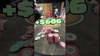 Going for it ALL w/ pocket 9’s!  #shorts #poker