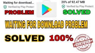 How to Fix Play Store waiting for download problem Solved 2023