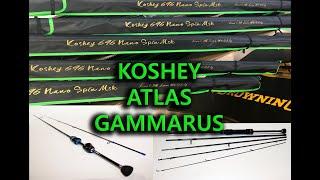 Спиннинги для мормышинга: Koshey 696. Gammarus. Atlas.