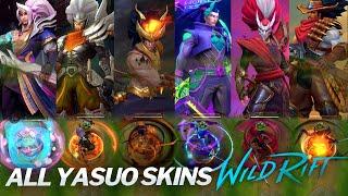 All Yasuo Skins 2022 Comparison Wildrift