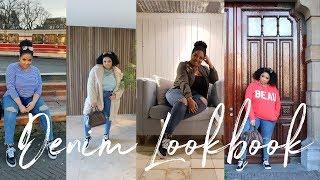 Denim Lookbook| 1 Jeans 5 Outfits (Curvy girl friendly) | Jennyfer Ross