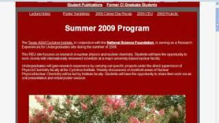 Apply for a REU program