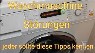 Miele® Bosch® Waschmaschine  Störung Reinigung mit diesen Tipps behelfen