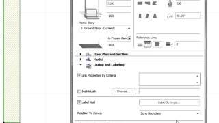 Using ARCHICAD building materials with labels