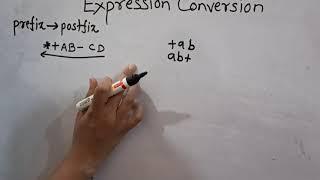 PREFIX TO POSTFIX EXPRESSION CONVERSION