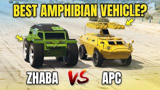 GTA ONLINE - WHICH IS BEST AMPHIBIAN VEHICLE? | ZHABA VS APC