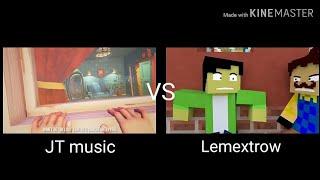 Hello Neighbor Song - hello and goodbye Part 2 (JT music vs Lemextrow)