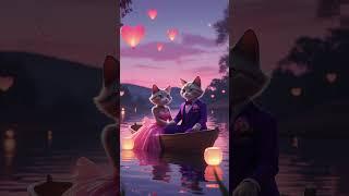 Beutiful Caty Couple#meowcats #cat #ai #cute #funny #funnycatvideos #funny #MeowBot shorts