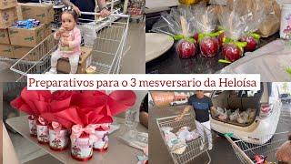 PREPARATIVOS PARA O 3 MESVERSARIO DA HELOÍSA | BRANCA DE NEVE 