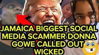 JAMAICA BIGGEST SOCIAL MEDIA SC@MMER DONNA GOWE AND CHEF LOTHIAN CALLED OUT W!CK£D. THE FALL STARTED