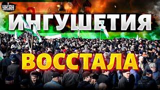 Ингушетия ВОССТАЛА: вышли тысячи людей. Война с Чечней обостряется. Кадырову - КИРДЫК