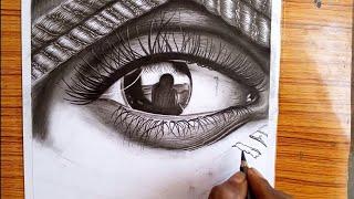 How to draw Eye Inspired From Pawan Nath Art