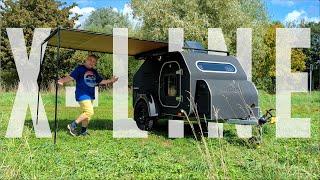 Tour of my X-LINE Teardrop Lifestyle Camper trailer from Ukraine - NOT a caravan!