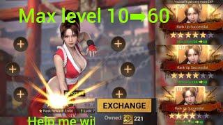 Doomsday Last survivors Mai Shiranui Hiro rank up max level 10 to 60