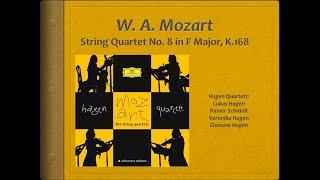 Mozart, String Quartet 8, K.168 - Video Score - Hagen Quartett