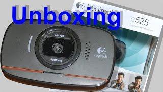 Unboxing Logitech c525 Webcam [FULL HD/Deutsch]