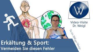 Ist Sport bei Erkältung, Schnupfen & Husten möglich?  Tödliche Gefahren fürs Herz: Myokarditis 