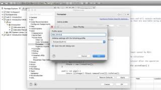 Creating an Eclipse Formatting Profile