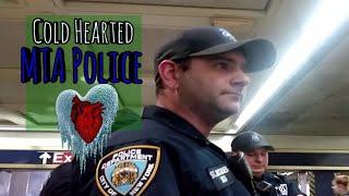 MTA Transit NYPD Officers Admit They Are Cold Hearted - QuietBoyMusik