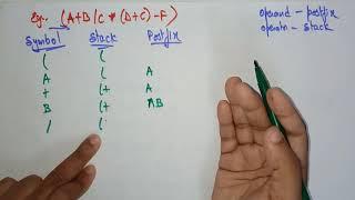 Infix to Postfix conversions example | Data Structures | Lec-15 | Bhanu Priya