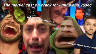 The marvel cast on crack for 8 minutes and 26 seconds  || Isheexeditz