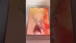 Cernunnos Stag - Printing Press Process - Intaglio