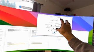 Vision Pro ultrawide monitor workflow for Obsidian and Ulysses