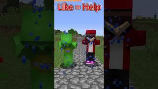 Mikey was scared of little mouse in Minecraft!  #maizen #jj #mikey #minecraft