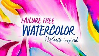 Relaxing FAILURE-FREE watercolor to find your Artist's Voice  Watercolor Florals without the FEAR