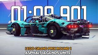 Asphalt Legends Unite - Lego Technic Valkyrie - 1 star + Overclock - Grand Prix Round 1 - 01:09.901