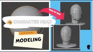 Blender Character Modeling | 3D Head | Step-By-Step Guide | Beginners Tutorial | Blender 4.3