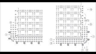 ШАЗЮБЛЬ крючком сетчатый, схемы и выкройка