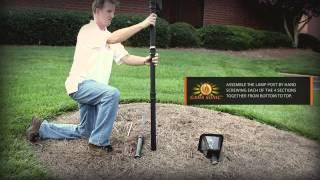 Baytown Solar Lamp Post with EZ Anchor installation movie [with voice over]