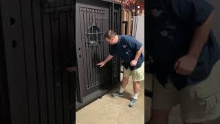 Door Clearance Center - Castle Iron Door with Sidelites