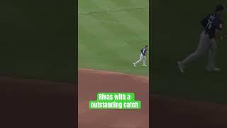 Amazing catch by Rivas at 2B!! @MLB