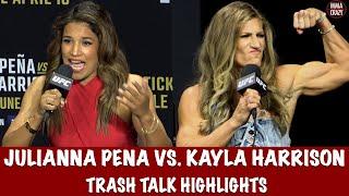 Julianna Pena vs  Kayla Harrison Trash Talk Highlights UFC 316