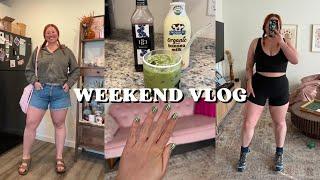 cozy at home vlog:  banana bread matcha, at home nails, PR unboxing