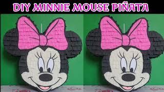 DIY MINNIE MOUSE PINATA | IDEA HOW TO MAKE como hacer PIÑATA DE RATÓN MINNIE #lourdestinydiy