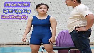 Chung kết vật nữ hạng 45 kg, giải trẻ toàn quốc 2024, Good women's wrestling