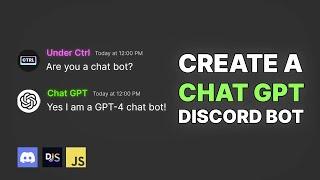  Create a Chat GPT Bot in Discord (with GPT-4)