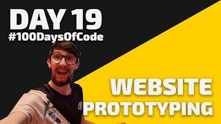 Prototyping a landing page - Day 19 - #100DaysOfCode