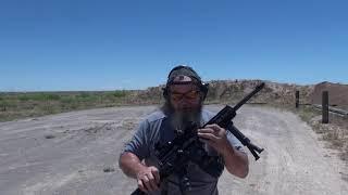 Gilboa Snake Double Barreled AR 15 vs Steel targets from 100 Yards