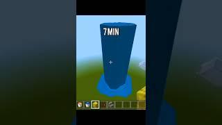 Minecraft TOWER at different Times (World Smallest Violin) #viral #minecraft