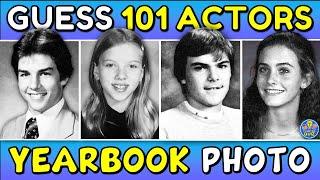 Guess "101 ACTORS From Their YEARBOOK PHOTO" QUIZ!  TRIVIA/CHALLENGE