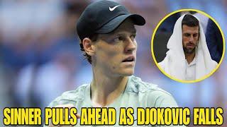 BREAKING NEWS! SINNER PULLS AHEAD AS DJOKOVIC FALLS! TENNIS NEWS TODAY