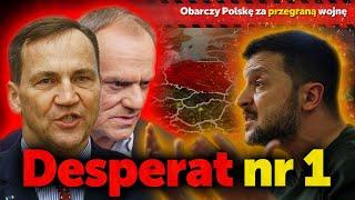 Desperat nr 1. Ukraiński prezydent Wołodymyr Zelensky obarczy Polskę za przegraną wojnę z Rosją