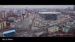 Visualization of the SkyWay routes in Yekaterinburg Russia