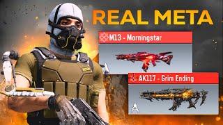 *NEW 32 KILLS INTENSE MYTHIC M13 MORNINGSTAR vs AK117 GRIM META BATTLE FULL GAMEPLAY* SOLO vs SQUADs