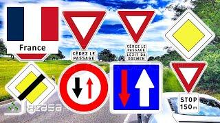 Priority Traffic-Road Signs in France (Paris, Marseille, Lyon, Toulouse, Nice) | English Vocabulary